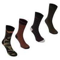 jack and jones fibres 4 pack socks mens