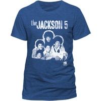 jackson 5 group photo unisex medium t shirt blue