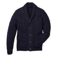 Jacamo Arvin Cable Shawl Neck Cardigan