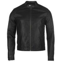 Jack and Jones Originals Biker PU Jacket