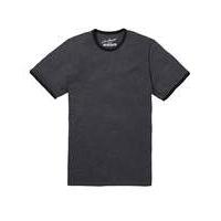 Jacamo Ringer Crew Tee Charcoal Regular