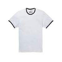 jacamo ringer crew tee white regular