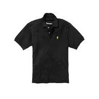 Jacamo Black Embroidered Polo Regular