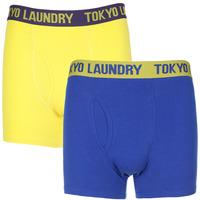 James Yellow/Blue Sports Boxers - Tokyo Laundry