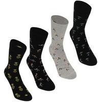 Jack and Jones Flamingo Fashion 4 Pack Socks