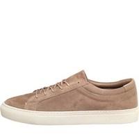 JACK AND JONES Mens Galaxy Suede Shoes Toasted Coconut