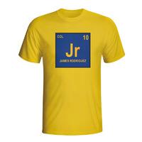 james rodriguez colombia periodic table t shirt yellow