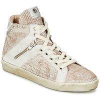 janet sport graou womens shoes high top trainers in white