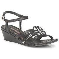 janet janet kenzia falla womens sandals in black