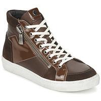 janet sport dustignac womens shoes high top trainers in brown