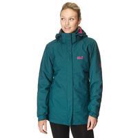 Jack Wolfskin Women\'s Arbourg 3 in 1 Hiking Jacket - Green, Green