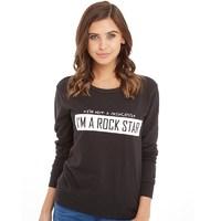 Jacqueline De Yong Womens Flo Sweatshirt Black