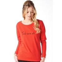 Jacqueline De Yong Womens Milly Print Sweatshirt Lychee