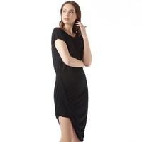 jacqueline de yong womens sage short sleeve dress black