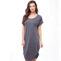 Jacqueline De Yong Womens Zada Short Sleeve Dress Mood Indigo