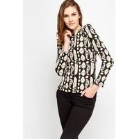 jacquard long sleeves jumper