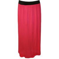 Jacklyn Basic Gypsy Maxi Skirt - Cerise