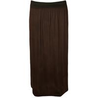 Jacklyn Basic Gypsy Maxi Skirt - Dark Brown