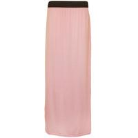 Jacklyn Basic Gypsy Maxi Skirt - Pink