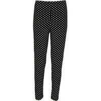 Janette Polka Dot Leggings - Black