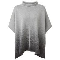 Jacquard Poncho (Heather Charcoal/Heather Grey / One Size)