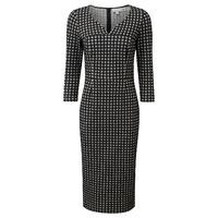 Jacquard Jersey Dress (Black/White Dogtooth / 08)