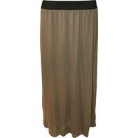 Jacklyn Basic Gypsy Maxi Skirt - Brown