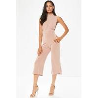 Jasmine Rose Cut Side Slinky Culotte Jumpsuit