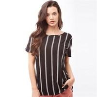 Jacqueline De Yong Womens Epic Stripe Top Whisper White