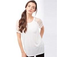 Jacqueline De Yong Womens Mellis Short Sleeve Top White