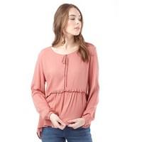 Jacqueline De Yong Womens Hayden Blouse Canyon Rose