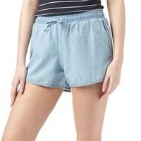 Jacqueline De Yong Womens Lavender Shorts Light Blue Denim