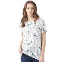 Jacqueline De Yong Womens Epic White Garden Top Barely Blue