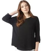 jacqueline de yong womens track 34 blouse black