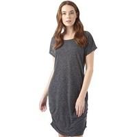 Jacqueline De Yong Womens Zada Short Sleeve Dress Dark Grey Melange