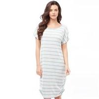 jacqueline de yong womens zada stripe dress cloud dancer 1