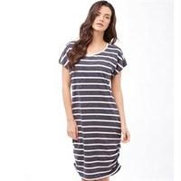 jacqueline de yong womens zada stripe dress mood indigo