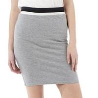 Jacqueline De Yong Womens Dusty Skirt Light Grey Melange