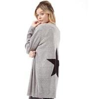 jacqueline de yong womens hazel cardigan light grey melange