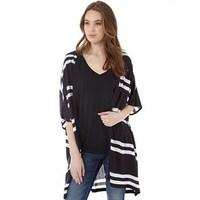 Jacqueline De Yong Womens Gorgeous Stripe Cardigan Dark Navy