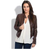 Jacqs Jacket ALBA women\'s Leather jacket in brown