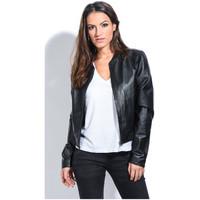 Jacqs Jacket ABIGAEL women\'s Leather jacket in black