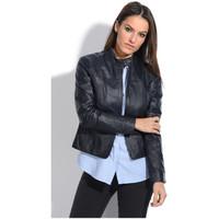 Jacqs Jacket AMBER women\'s Leather jacket in blue