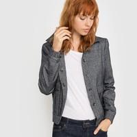 Jacket with Shirt Collar