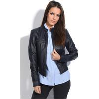 Jacqs Jacket ABBY women\'s Leather jacket in blue