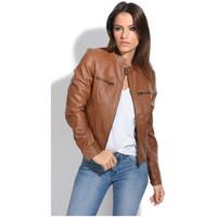 Jacqs Jacket AIMEE women\'s Leather jacket in brown