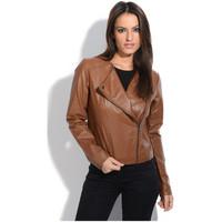 jacqs jacket anna womens leather jacket in brown