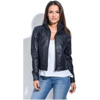 Jacqs Jacket APRIL women\'s Leather jacket in blue