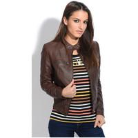 Jacqs Jacket AIMEE women\'s Leather jacket in brown