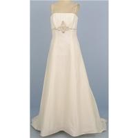 Jasmine, Size UK 14, Ivory beaded wedding dress